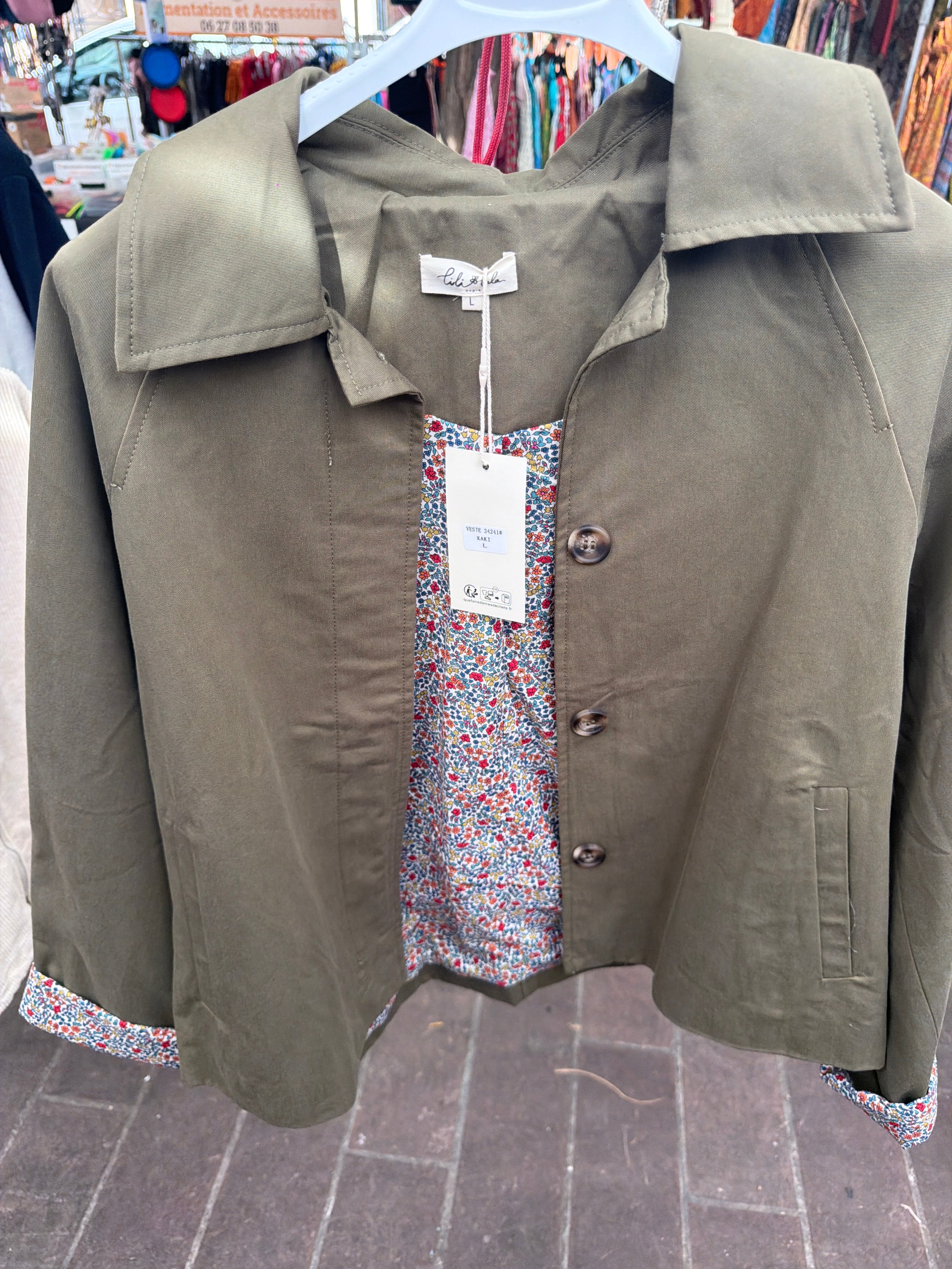 Veste trench intérieur libertie
