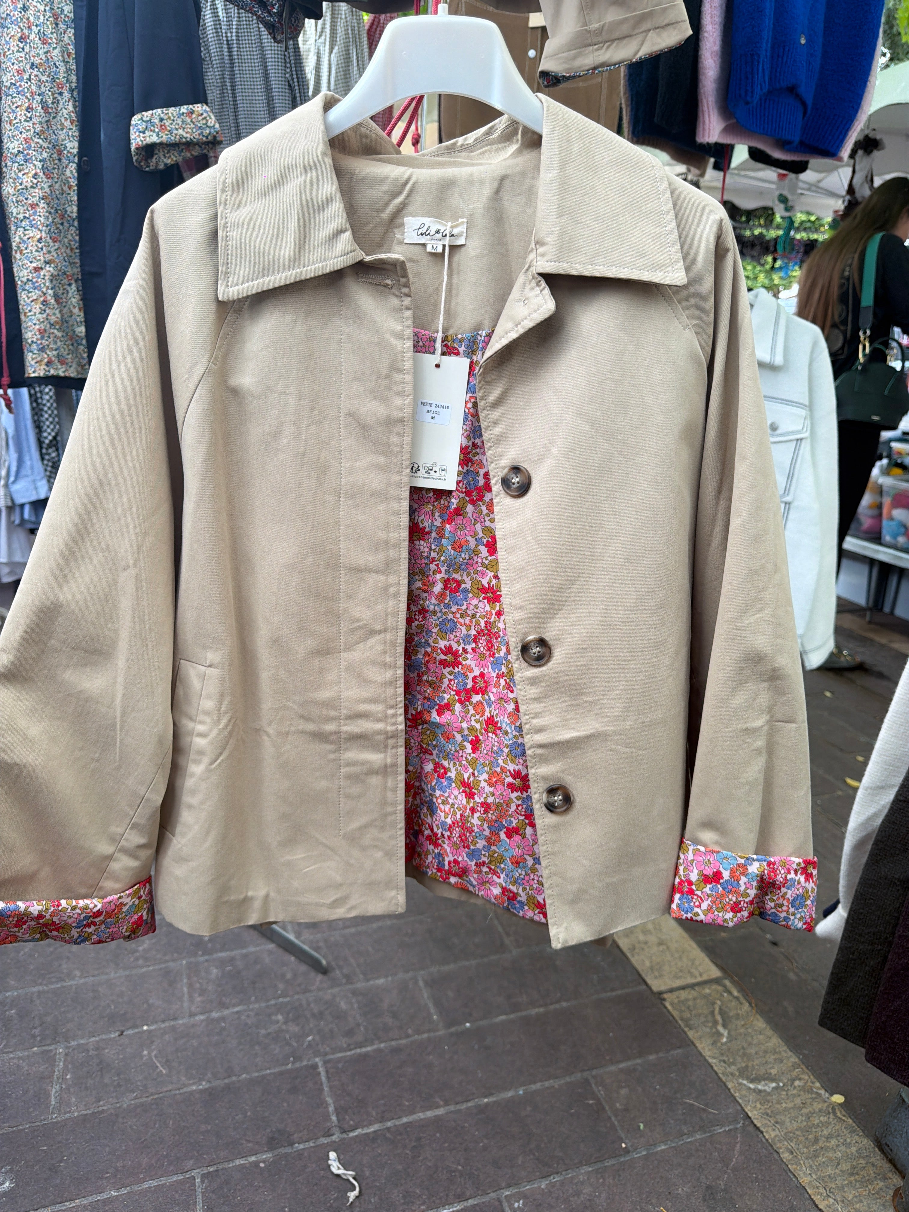 Veste trench intérieur libertie