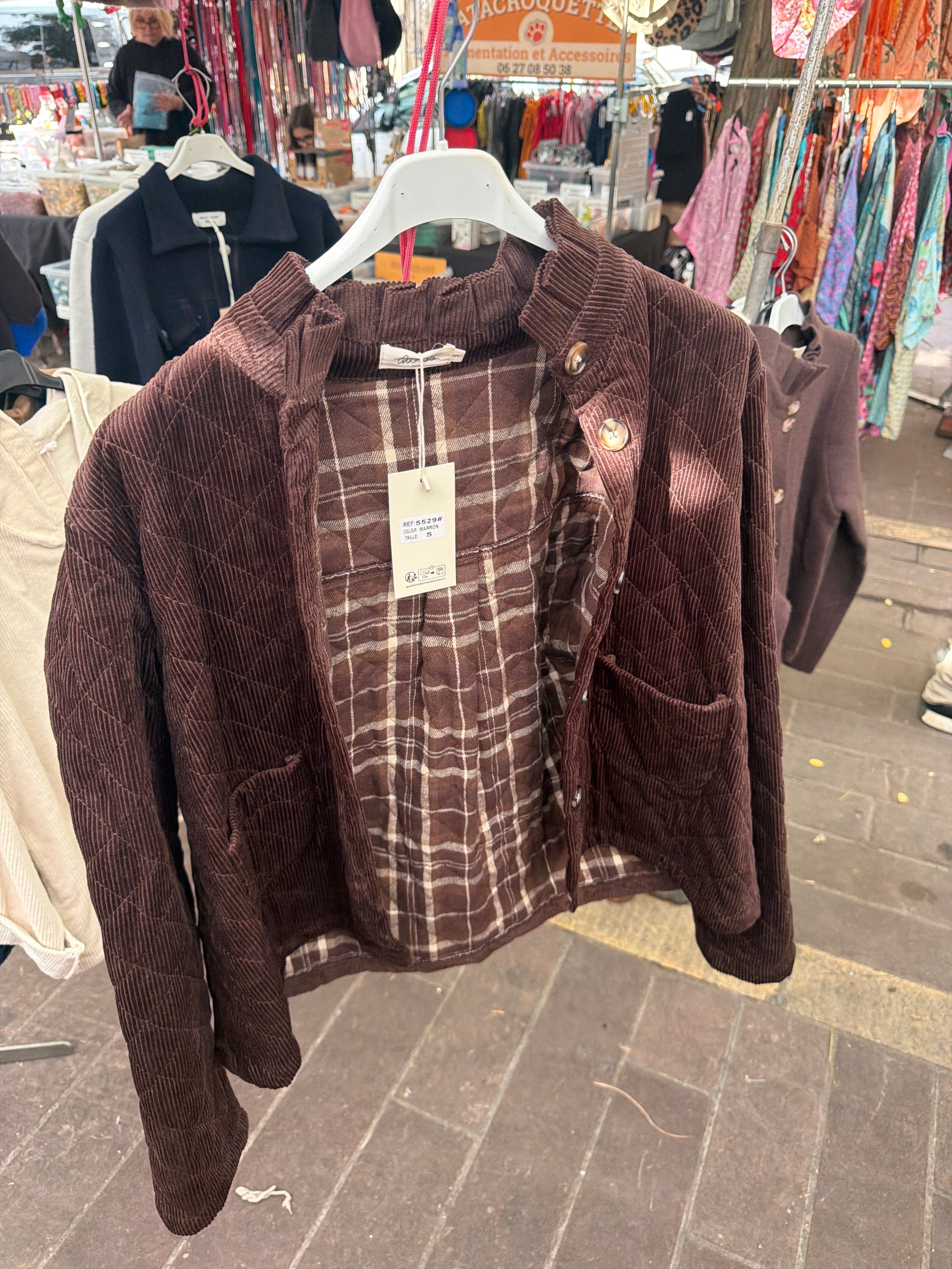 Veste façon velours Lili lala