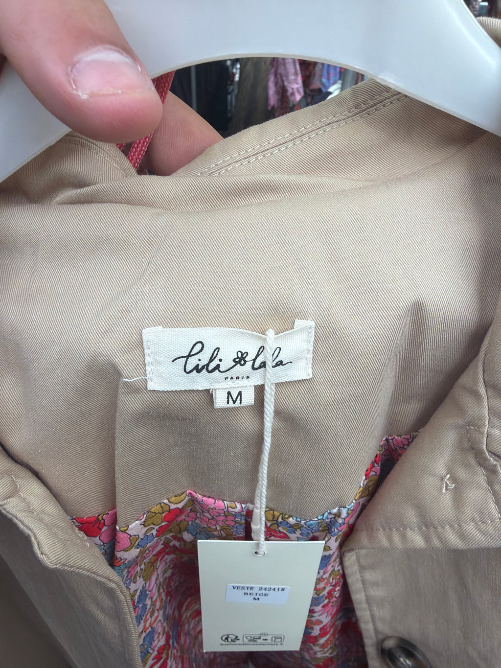 Veste trench intérieur libertie