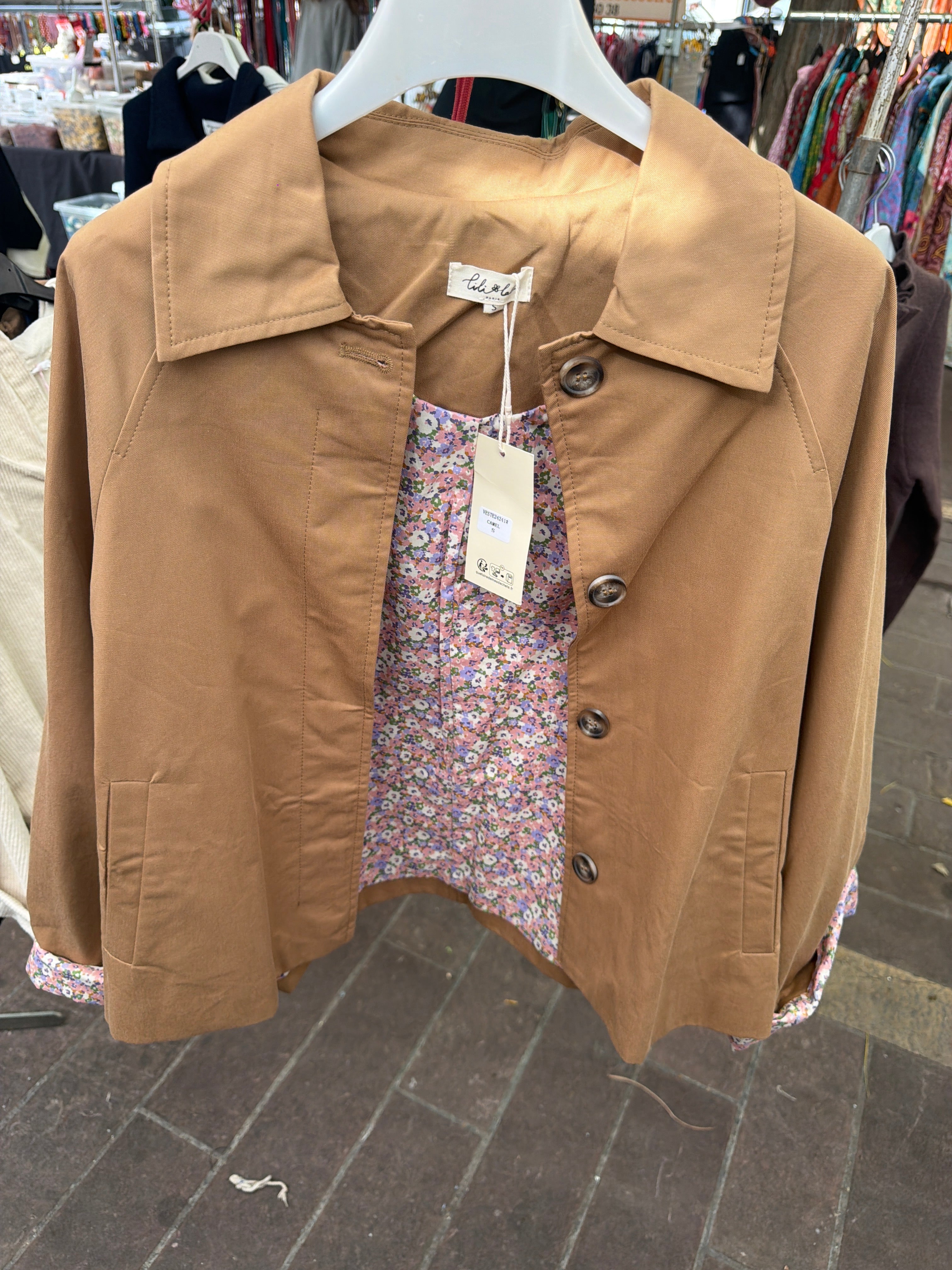 Veste trench intérieur libertie